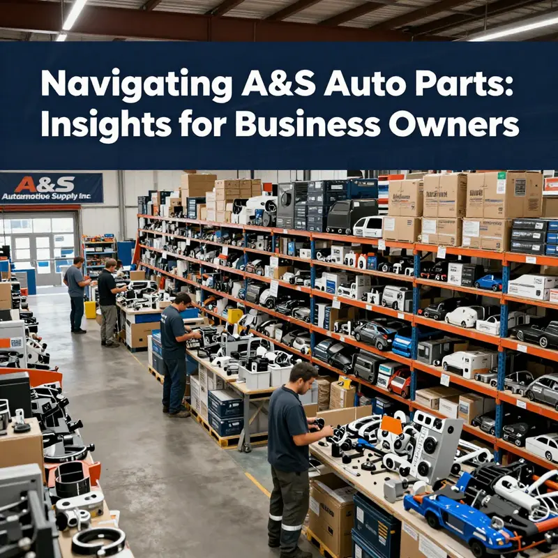 A&S Auto Parts warehouse illustrating the diverse range of automotive components available.