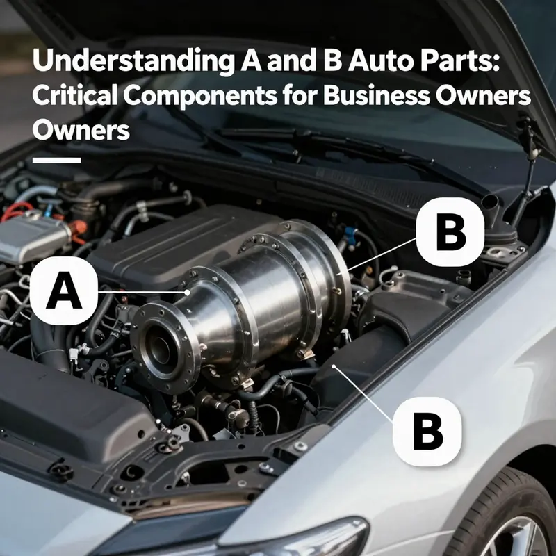 Visual representation of A and B class auto parts in a vehicle.