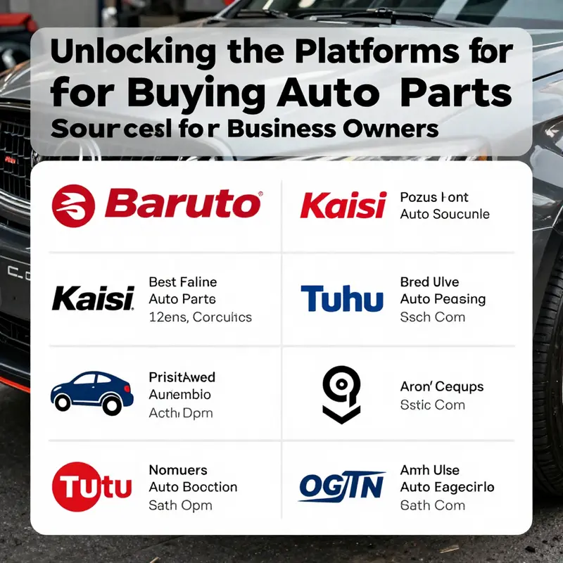 Comparison chart of top online auto parts platforms for professional and consumer use.