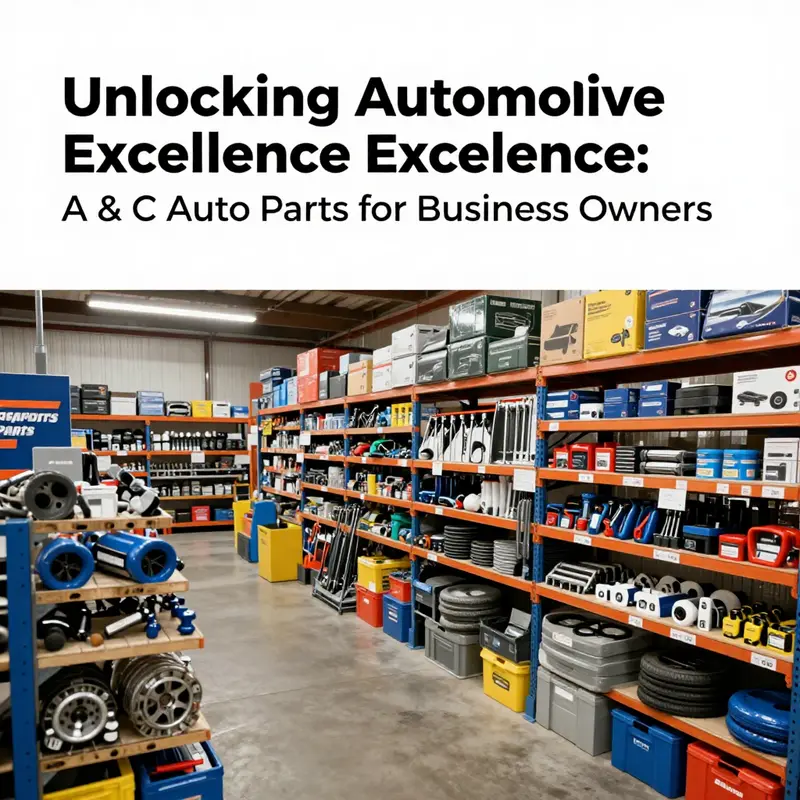 A comprehensive view of diverse automotive parts available at A & C Auto Parts.