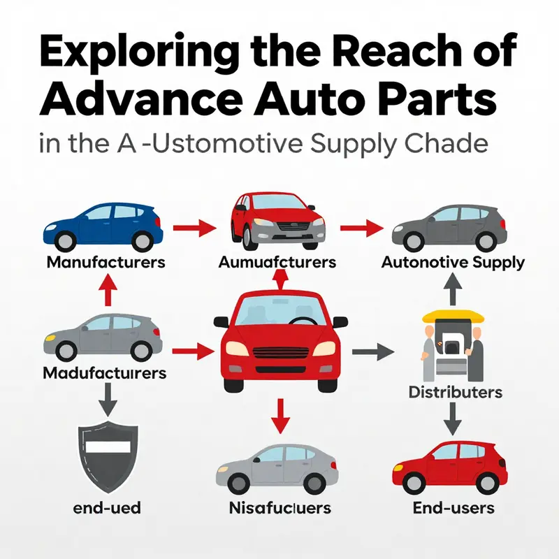 Map showing the extensive geographic presence of Advance Auto Parts across the U.S. and Canada.