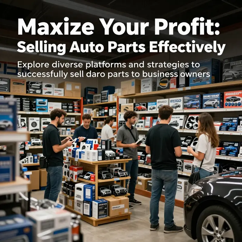 An image of an auto parts store with a diverse array of parts displayed for customers.