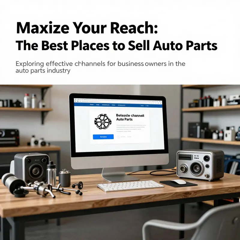 A workshop filled with assorted auto parts and tools, illustrating the auto parts sales landscape.