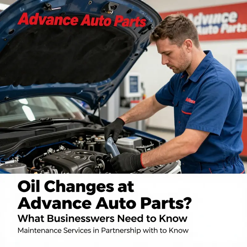 An overview of the automotive services offered at Advance Auto Parts including oil changes and maintenance.