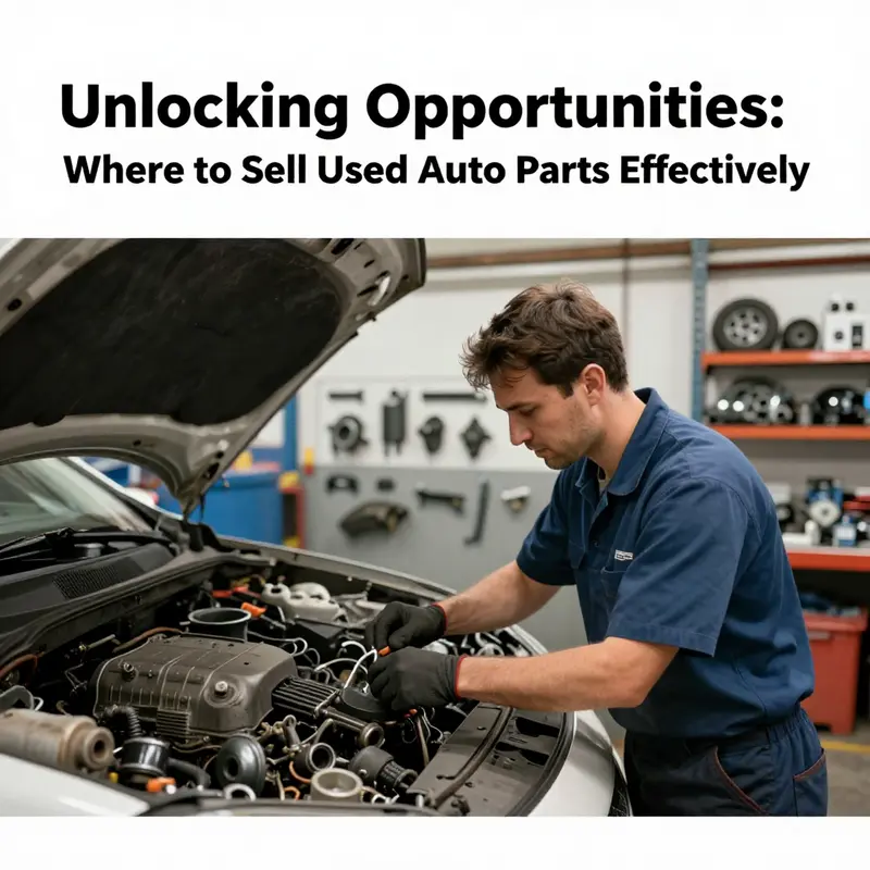 An eBay listing example featuring used auto parts.