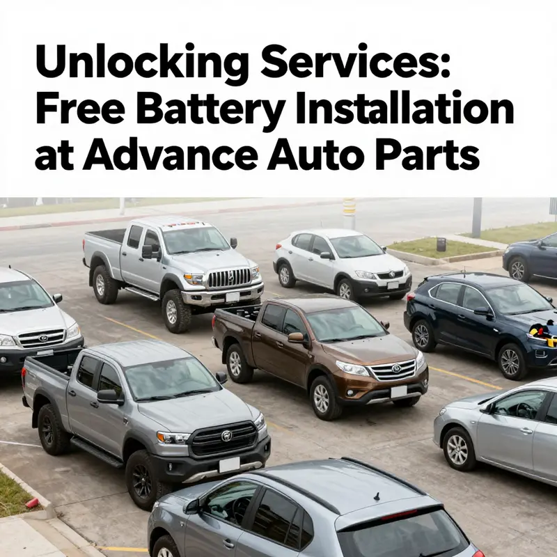 A mechanic at Advance Auto Parts performing a free battery installation.