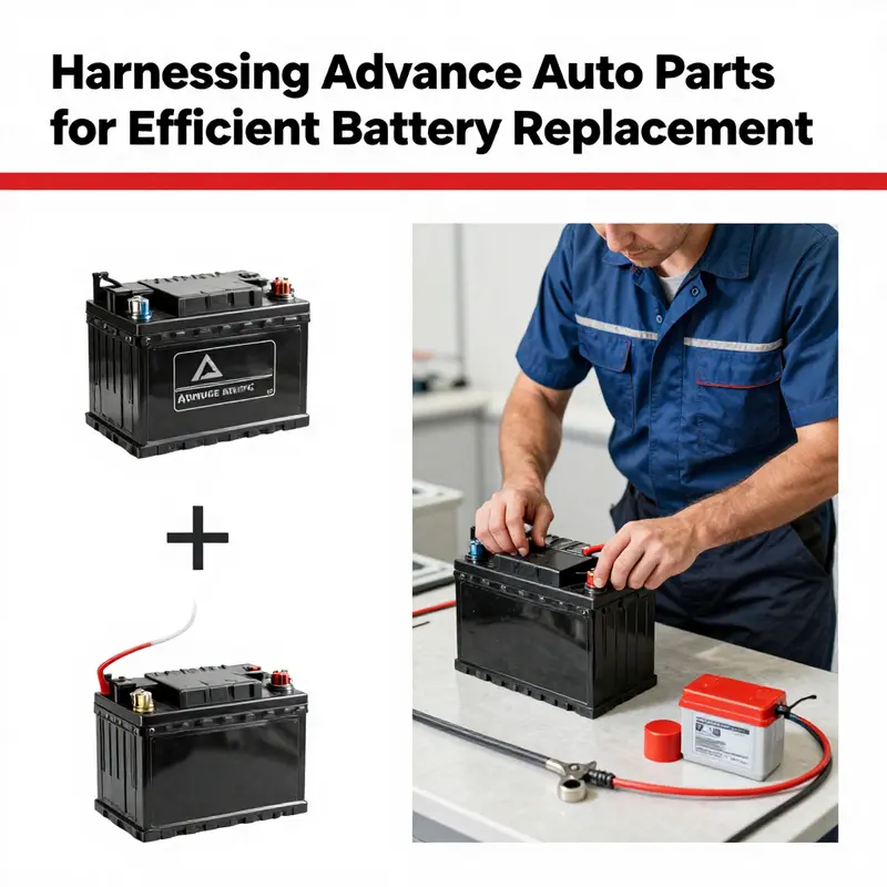 An overview of battery replacement services highlighting the variety of batteries available at Advance Auto Parts.