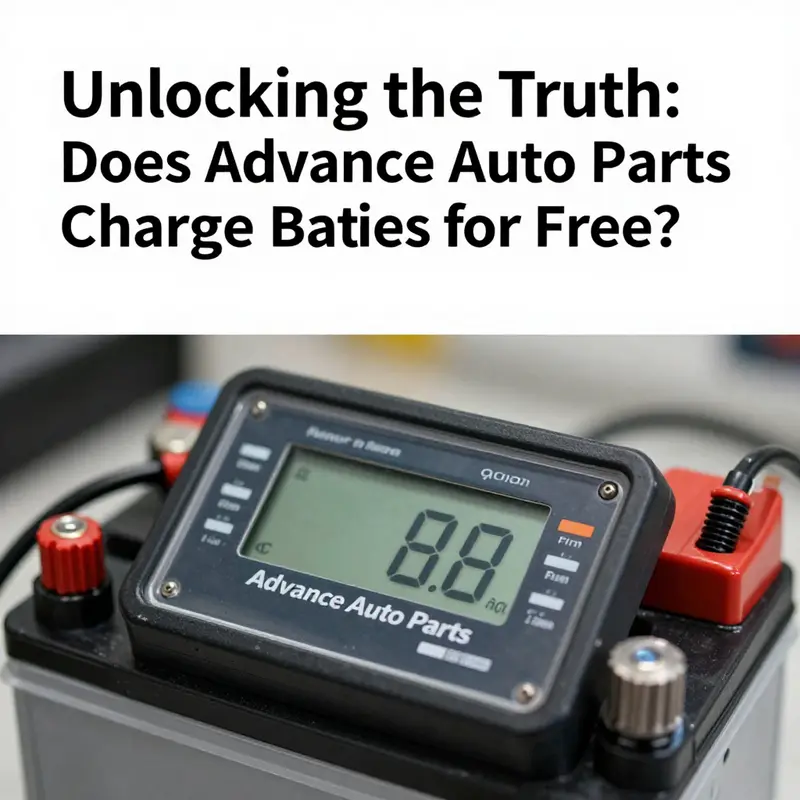 A technician conducting free battery testing, highlighting the customer service focus at Advance Auto Parts.