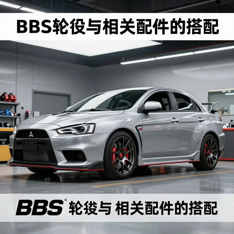 BBS rims prominently featured on a Mitsubishi Evo X, highlighting their integral role in performance and aesthetics.