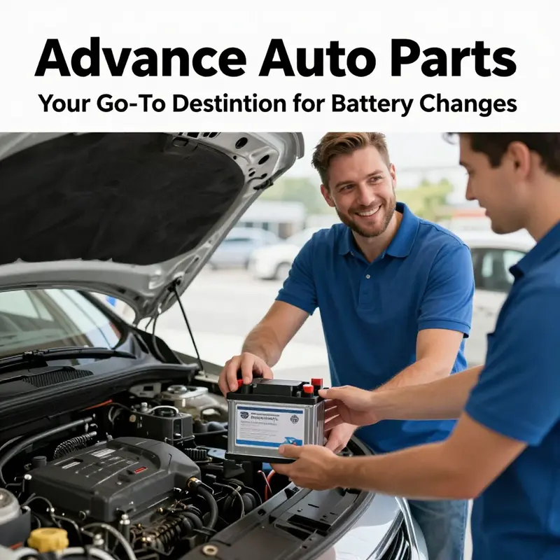 A mechanic expertly installing a battery at Advance Auto Parts, emphasizing the service’s professional quality.