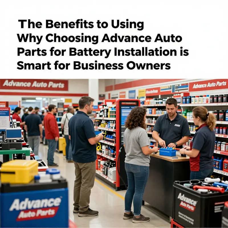A technician at Advance Auto Parts demonstrates efficient battery installation.