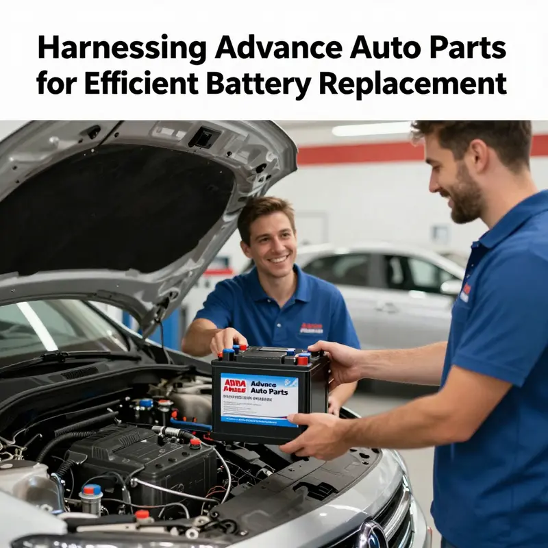 An overview of battery replacement services highlighting the variety of batteries available at Advance Auto Parts.