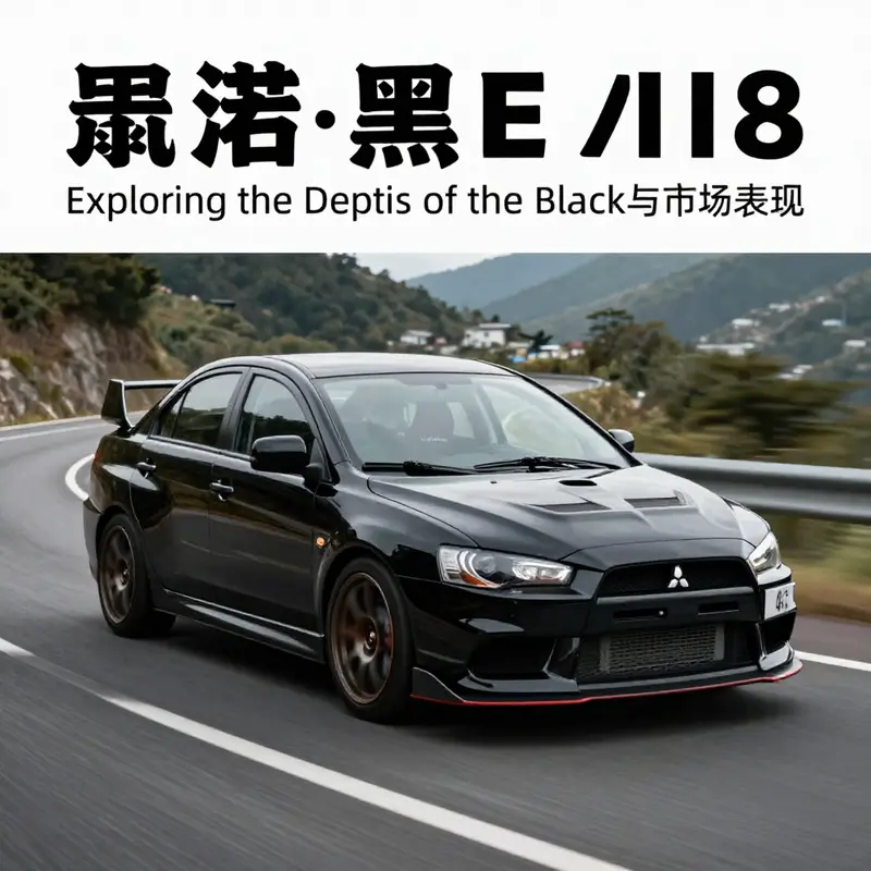 The black Mitsubishi Lancer Evolution VIII showcases its powerful design and agility on mountainous terrains.