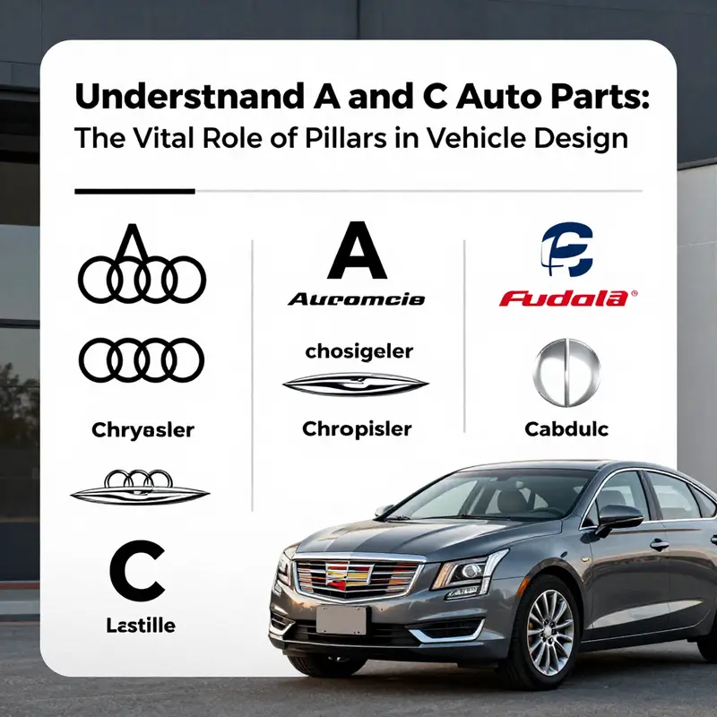 The A and C pillars of a vehicle, illustrated to demonstrate their importance in maintaining vehicle structure and safety.