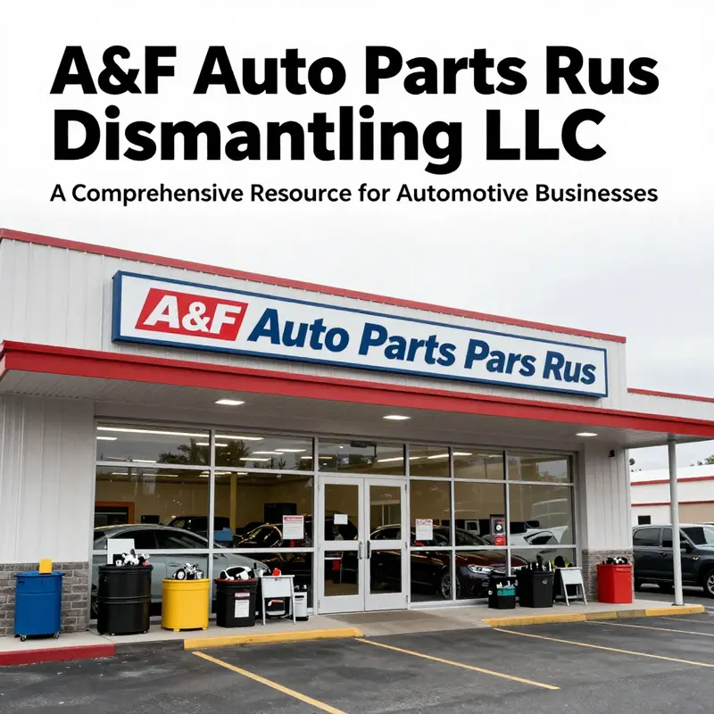 The exterior of A&F Auto Parts R Us Dismantling LLC in Tulare, representing the company’s commitment to quality auto parts.