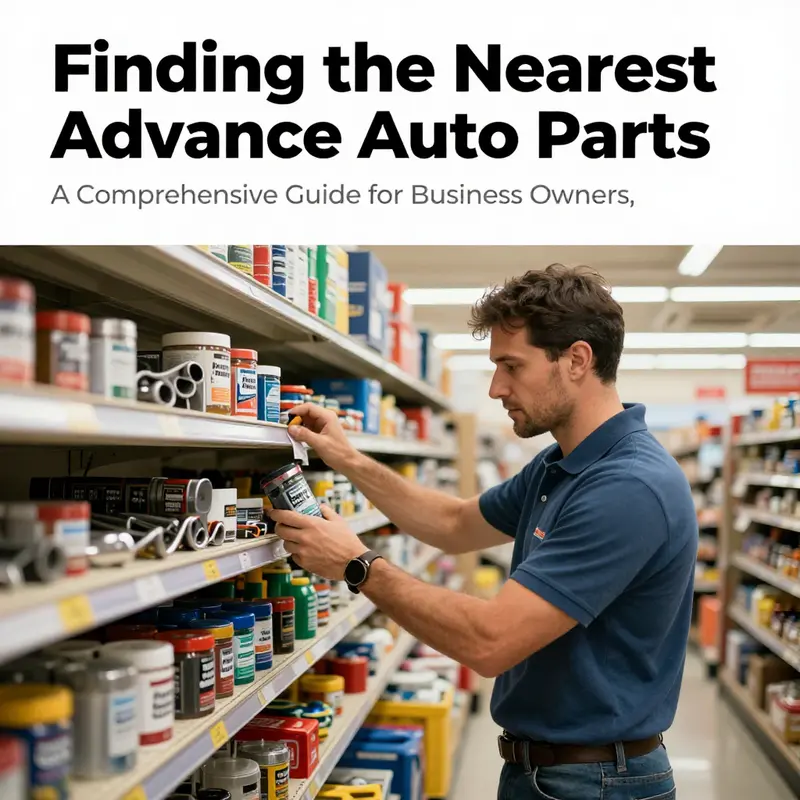 Business owner interacting with staff at Advance Auto Parts store, focusing on quick service.