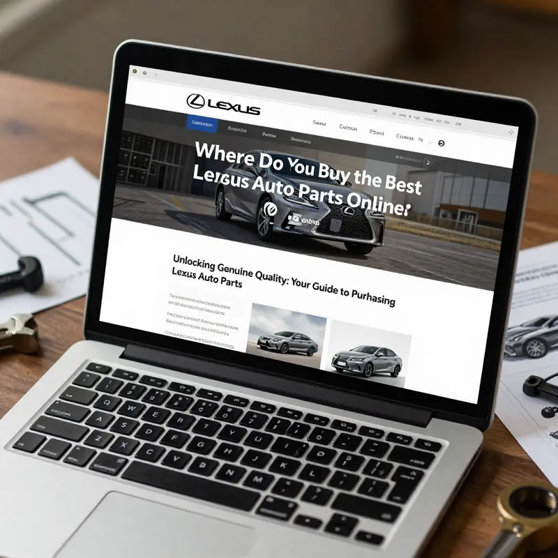 A well-stocked Lexus dealership showcasing a selection of genuine auto parts.