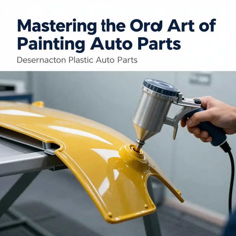 Technicians meticulously prepare plastic auto parts through cleaning and sanding.