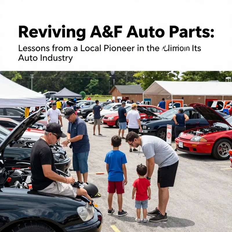 The storefront of A&F Auto Parts during its prime, illustrating its role in the local community.