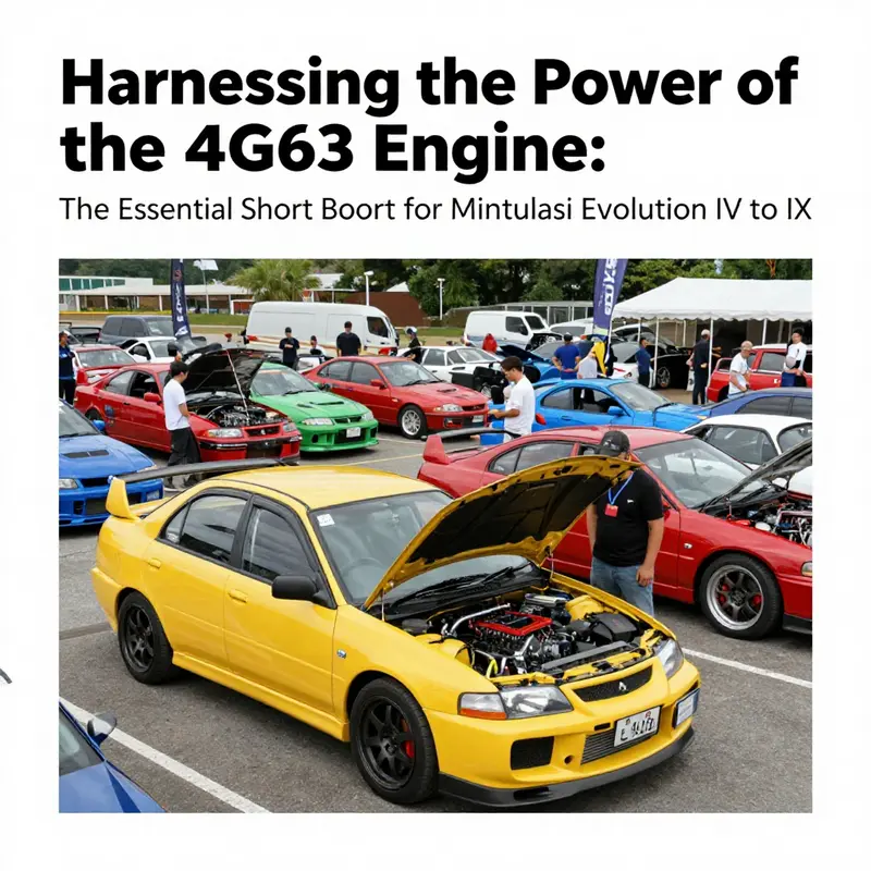 Overview of the Mitsubishi 4G63 short block engine highlighting its design and performance capabilities.