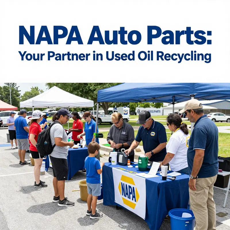 NAPA Auto Parts showcases its commitment to sustainability and recycling used oil.