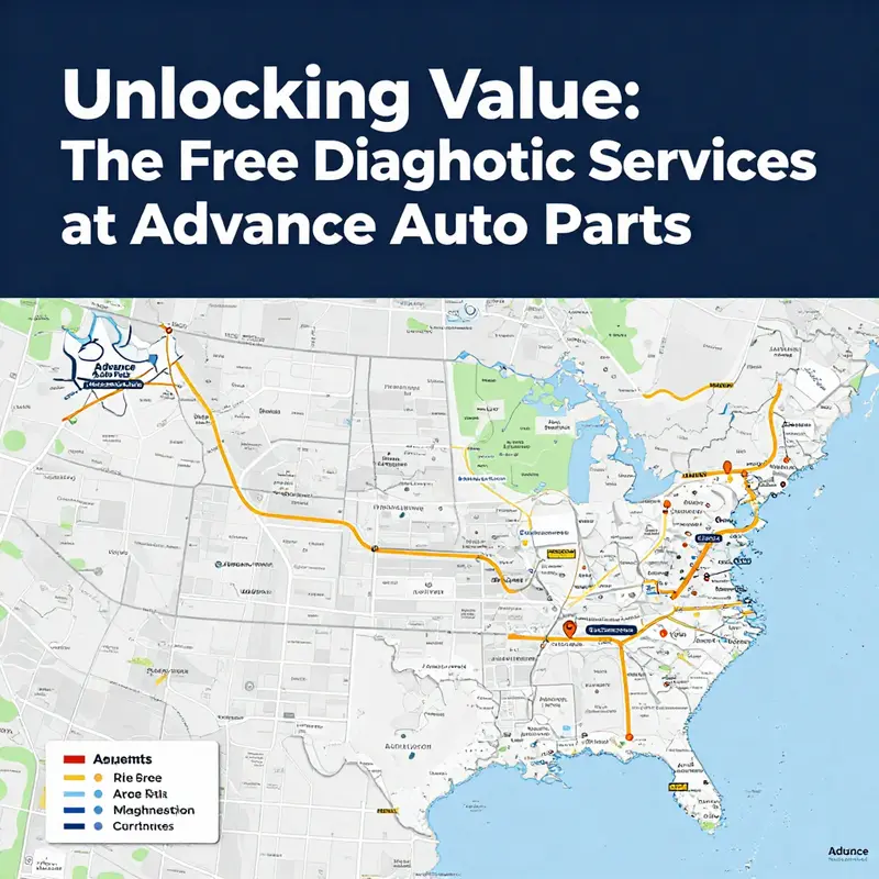 Mechanic performing a diagnostic check in an Advance Auto Parts store.