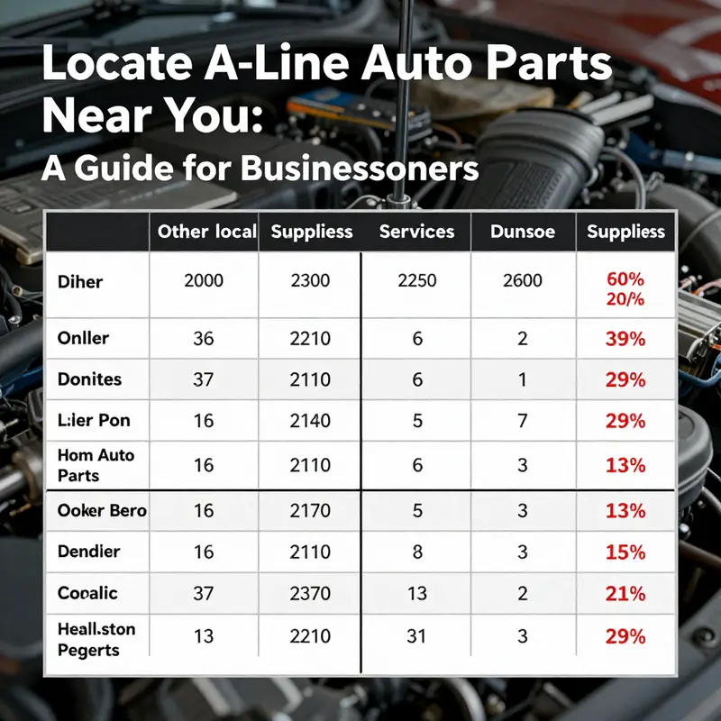 Utilizing digital maps to locate A-Line Auto Parts stores efficiently.