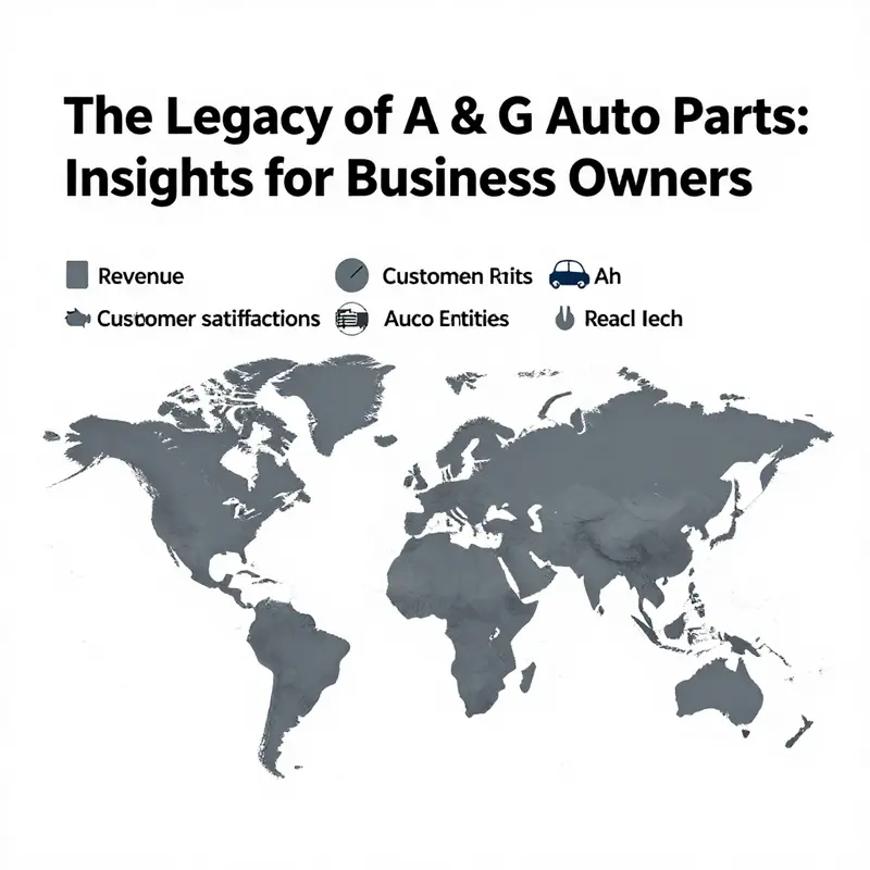 A visual representation of the historical milestones of A & G Auto Parts showcases its legacy in the automotive industry.