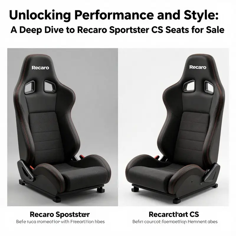 Overview of available Recaro Sportster CS seats for sale, showcasing pricing options.