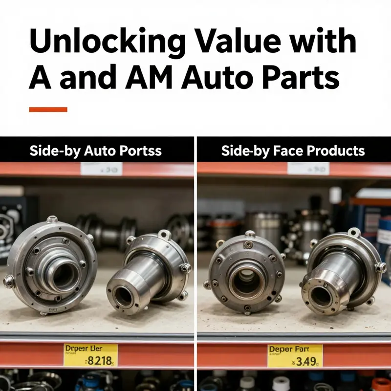 A selection of high-quality A and M auto parts, highlighting their commitment to durability and reliability.