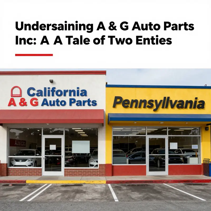 The location where A & G Auto Parts Inc in California used to operate, now closed.