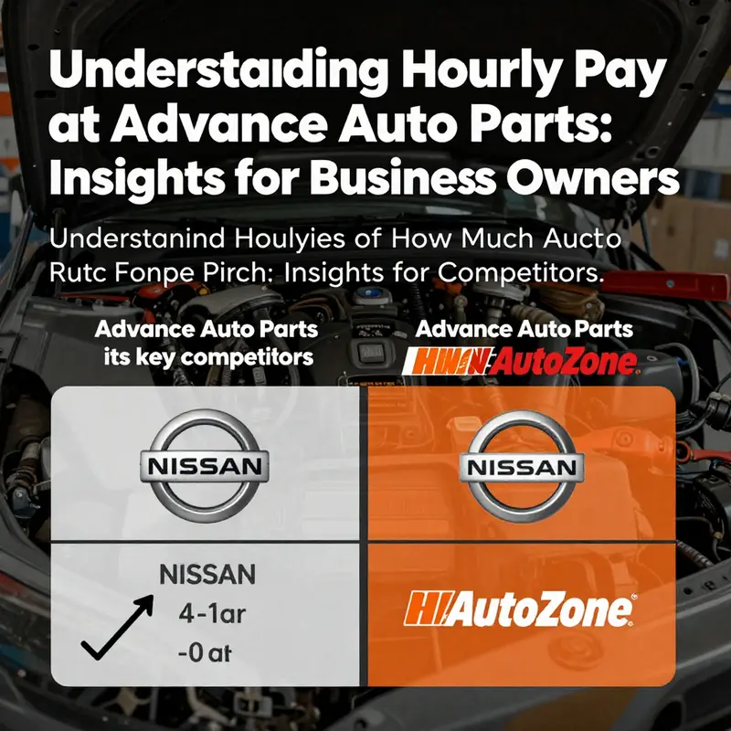 A visual breakdown of hourly wages at Advance Auto Parts across different job roles.