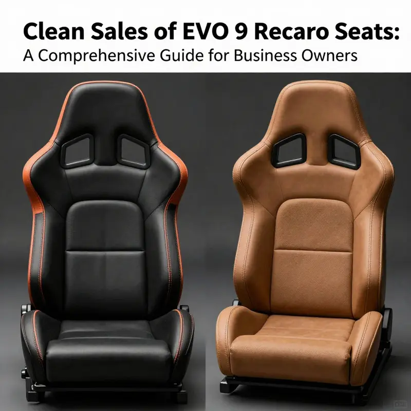 Current eBay listings for clean EVO 9 Recaro seats, displaying a variety of options.