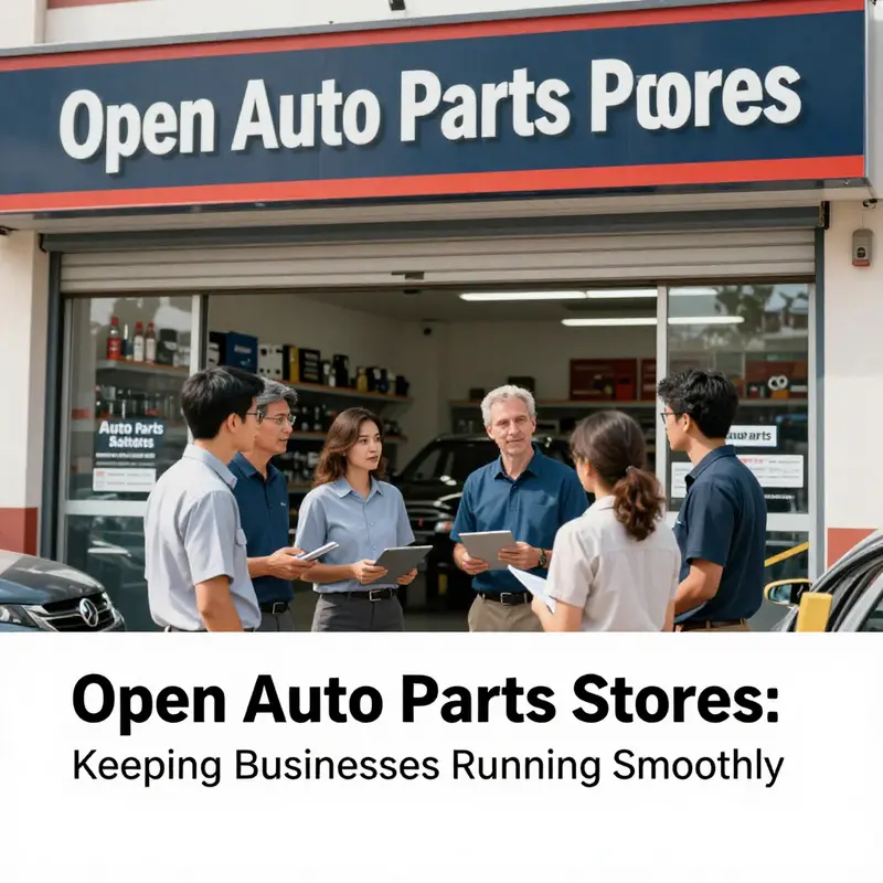 A vibrant auto parts store showcasing a range of products available to business owners.