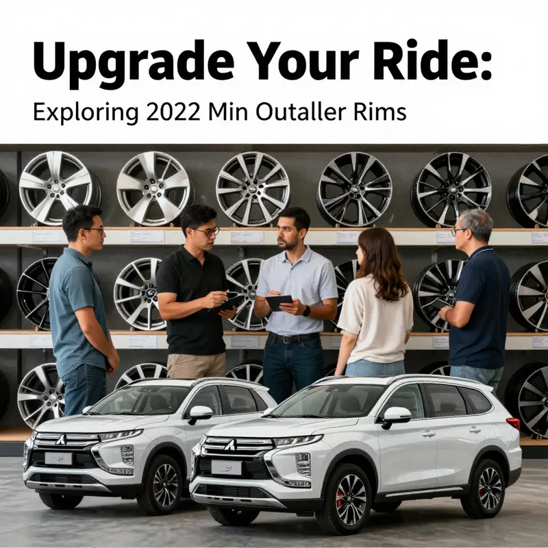 Various rim designs available for the 2022 Mitsubishi Outlander.