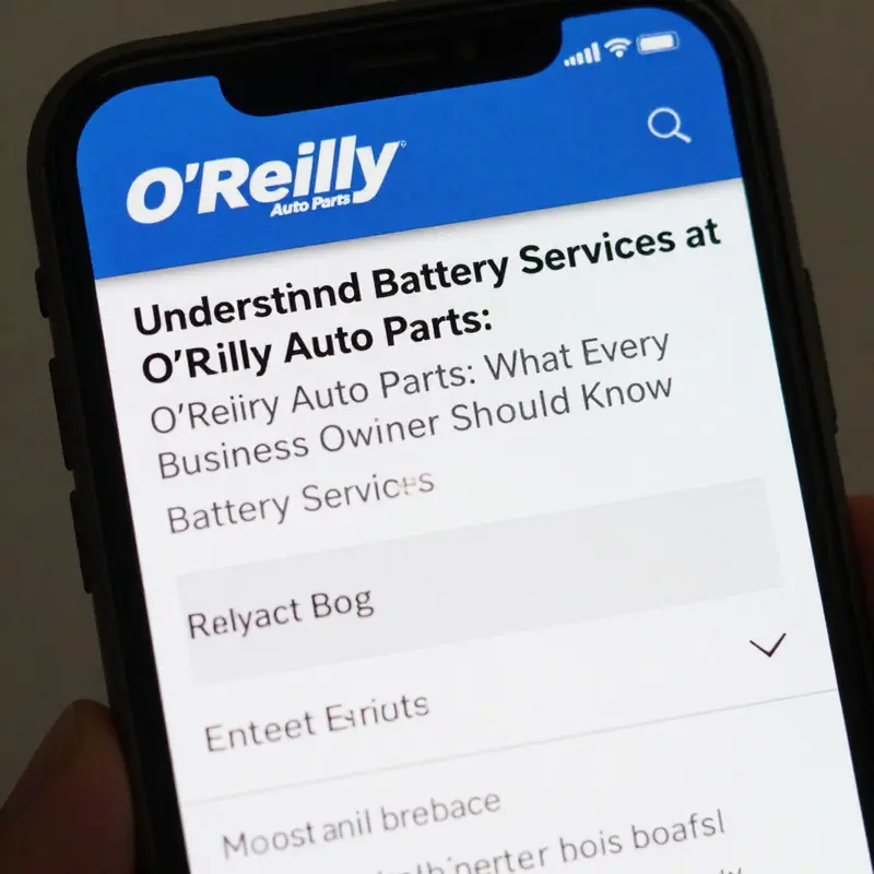 An O’Reilly Auto Parts technician assisting with battery installation, exemplifying their free service.