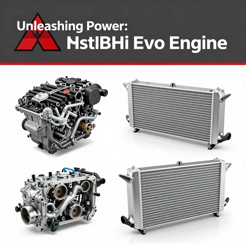 The technical evolution of the Mitsubishi Evo engine, showcasing the 4G63T’s innovative design.