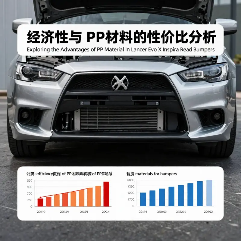 The rear bumper’s PP material showcases durability and a smooth finish integral for performance vehicles.