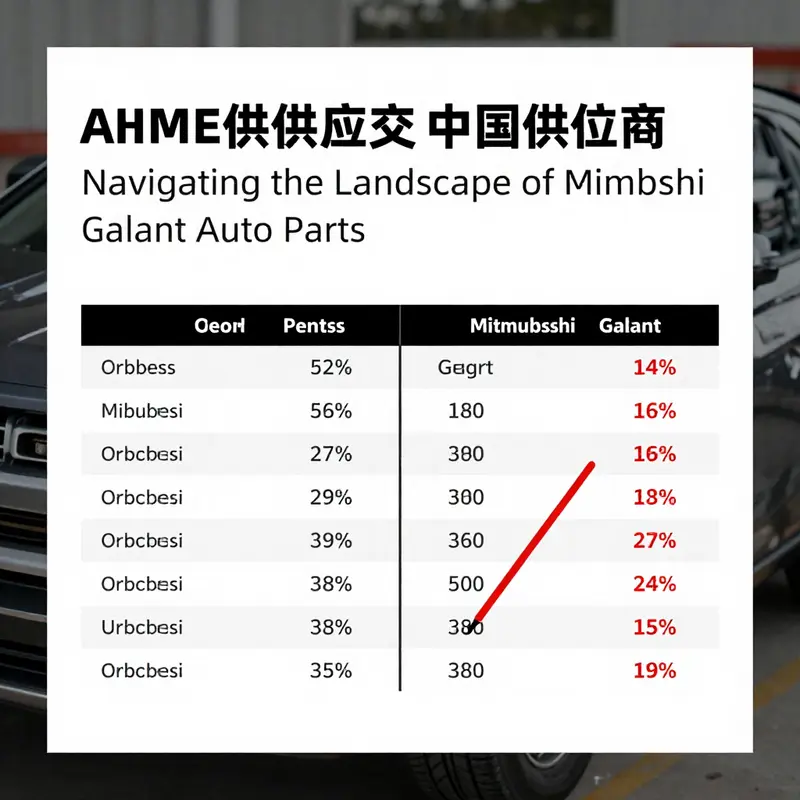 Insight into the interconnected supply chain for Mitsubishi Galant auto parts, showcasing key suppliers and logistics.