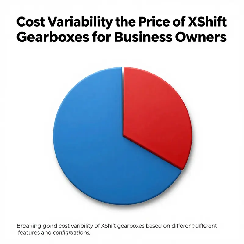 Comparative analysis chart showcasing the prices of XShift gearboxes alongside other automatic systems.