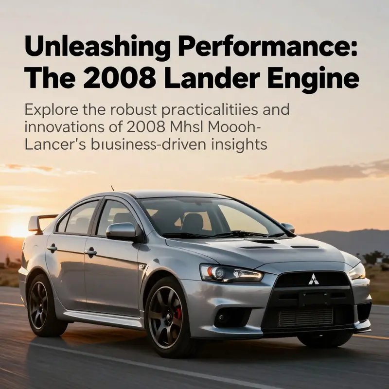2008 Mitsubishi Lancer captured in an action shot against a scenic background.