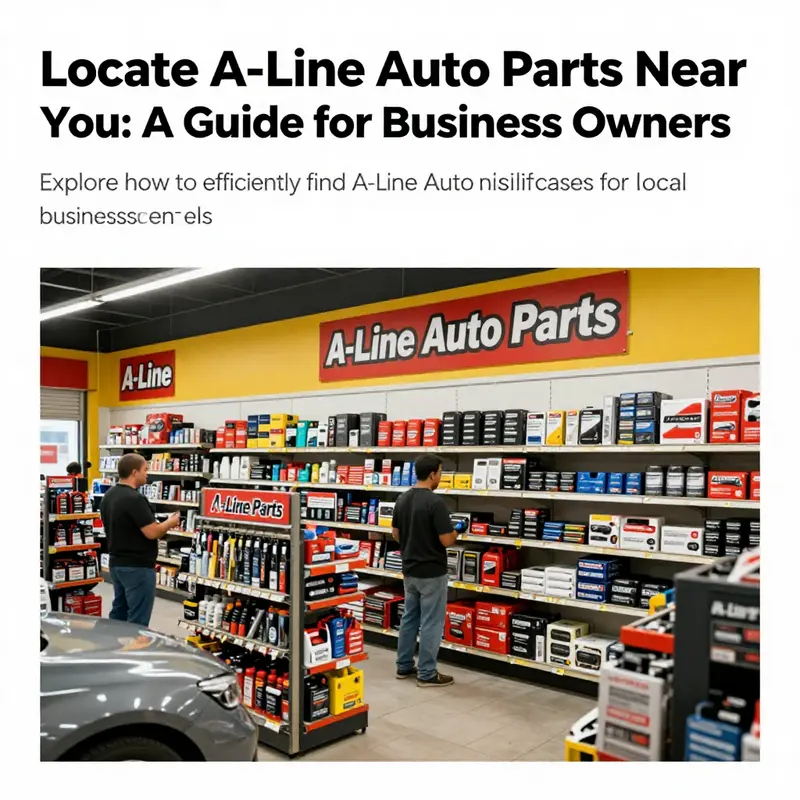 An interior view of an A-Line Auto Parts store filled with products and customers.