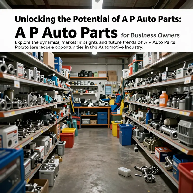 A photo of various auto parts neatly arranged in a workshop, representing the versatility and possibilities within the A P Auto Parts industry.