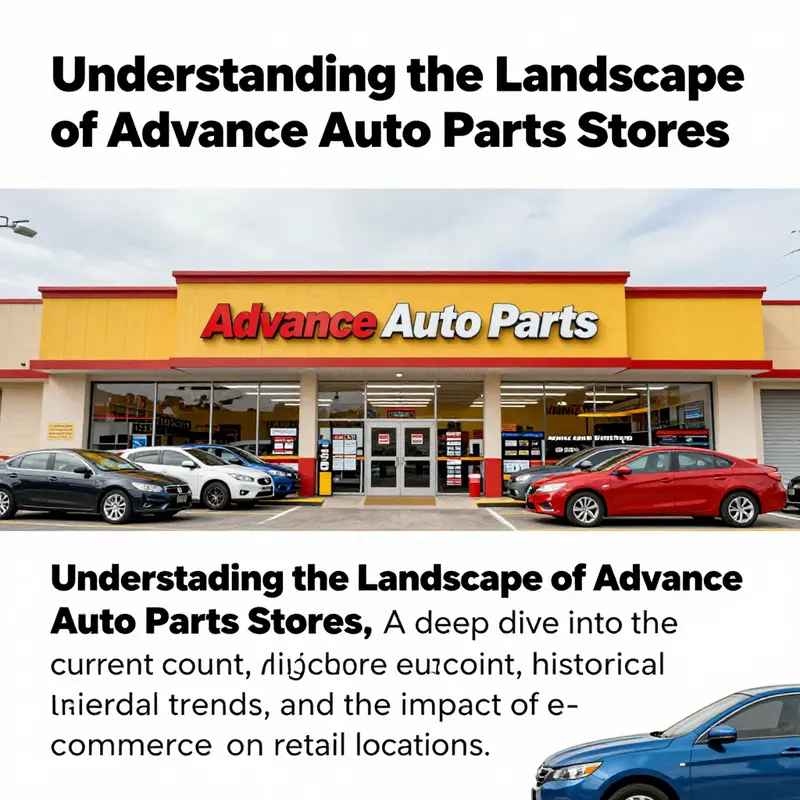 A vibrant image showcasing the automotive retail industry, with an emphasis on Advance Auto Parts locations.