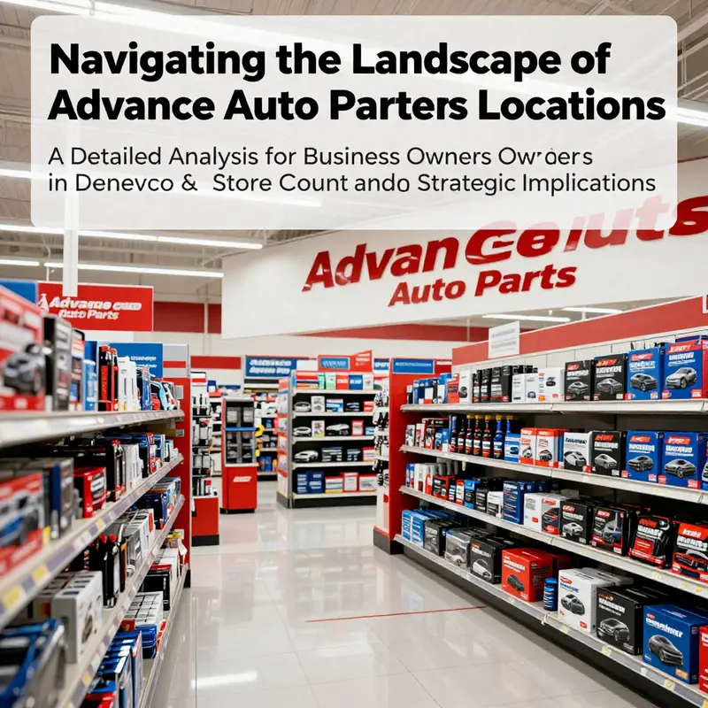 Interior view of an Advance Auto Parts store displaying diverse automotive parts.