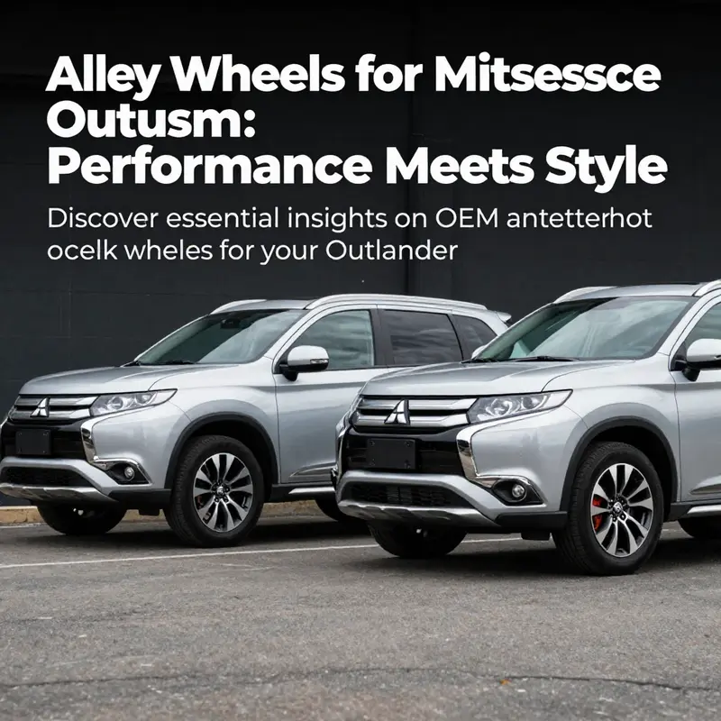 A Mitsubishi Outlander exhibiting different alloy wheel styles, highlighting customization and performance.