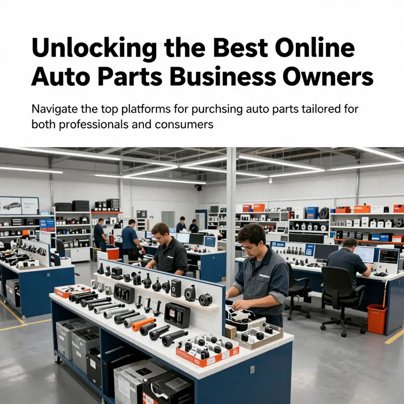 An impressive view of a state-of-the-art auto parts facility highlighting diverse components and industrious professionals.