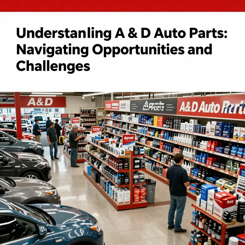 A lively auto parts retail environment showing a variety of products, symbolizing the dynamic nature of the A & D Auto Parts industry.