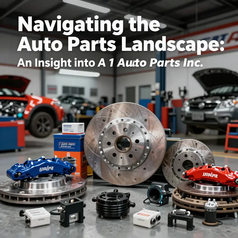 An image showcasing a variety of automotive parts laid out in a workshop environment, illustrating the scope of the auto parts sector.