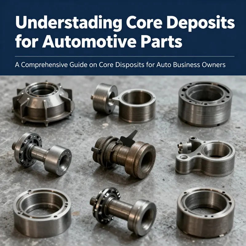 An engaging image of automotive parts highlighting the core deposit system in the industry.